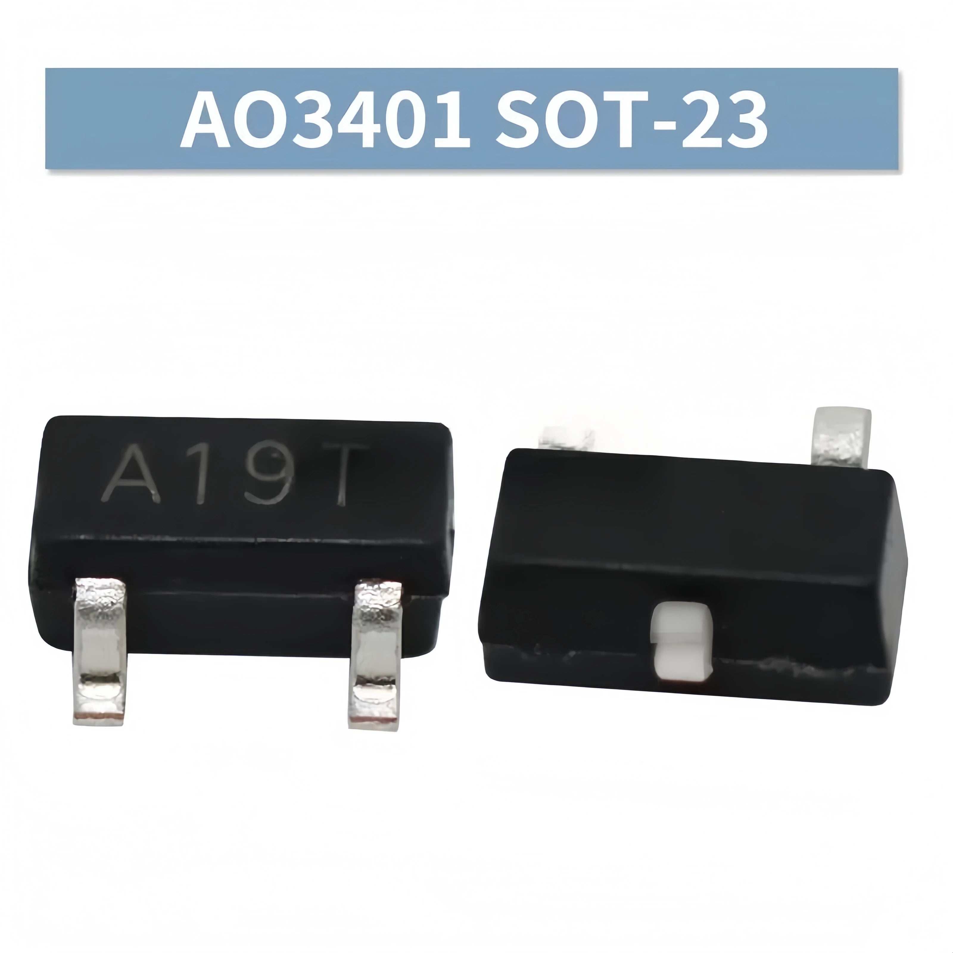 AO3400/3401/3402/3403/3404/3406/3407/3415/ P-Channel SMD MOSFET, SOT-23  Marking Code A09T/A19T/A29T 20/50/100/200/500/1000pcs