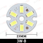 1PCS High Bright LED Light Board 2W 3W 5W 7W 9W 12W 15W 20MM - 100MM SMD 5730 For DIY Bulb Circular Transformation Light Source