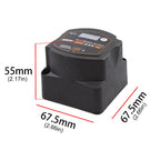 Dual Battery Isolator 12V 140A Auto Manual Voltage Sensitive Relay with Digital Voltmeter Smart VSR for Camper Car RV Yacht Boat