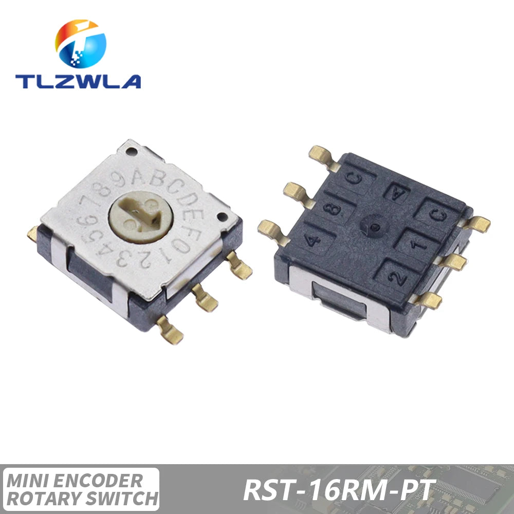Rotary Code Switch SMD Band Switch RST-10RM-PT Digital Dip Switch 10 position 0-9 coding RST-16RM-G3