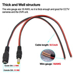 10/20/50PCS 12V Dc Connectors Male Female Jack Cable Wire Line Adapter Plug Power Supply 5.5 x 2.1mm