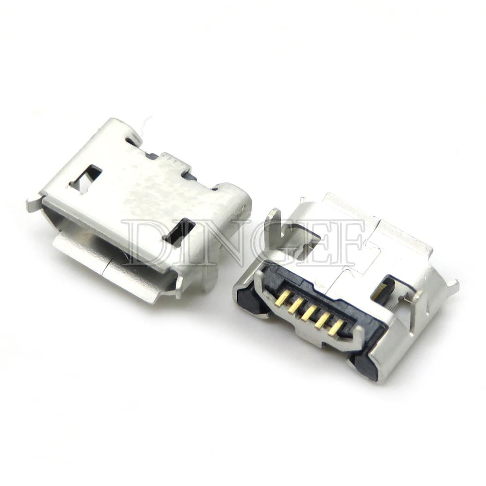 20PCS 5 Pin 10 Pin SMT Socket Connector Micro USB Type B Female Placement 12 Models SMD DIP Socket Connector