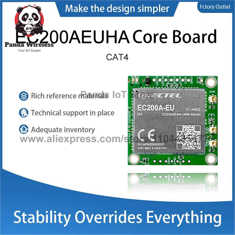 1PC CAT4 Module Quectel EC200A-EU 4G LTE EC200A-EUHA Core Board Compatible With EC25-AU,EC21-AU,EC20-CE,EG25-G,EC200T, EC200U