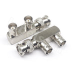 BNC-JKK BNC one male two All copper radio frequency coaxial monitoring adapter female two female one male three-way head