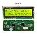 5PCS Larger LCD 1602 16x2 Large Character Big Size Yellow Blue Display Module 122*44mm HD44780 SPLC780D LMB162GBY