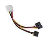 4 Pin Molex IDE to 2 Serial ATA Hard Driver Power Cable SATA Y Splitter Dual Hard-Drive-Disk Extension Cord Adapter Connector