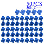 5-100pcs 3386P-1-103 1k 2k 5k 10k 20k  0.5W, 1/2W PC Pins Through Hole Trimmer Potentiometer Cermet 1 Turn Top Adjustment