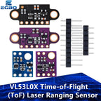 1~5PCS VL53L0X Time-of-Flight (ToF) Laser Ranging Sensor Breakout 940nm GY-VL53L0XV2 Laser Distance Module I2C IIC 3.3V/5V