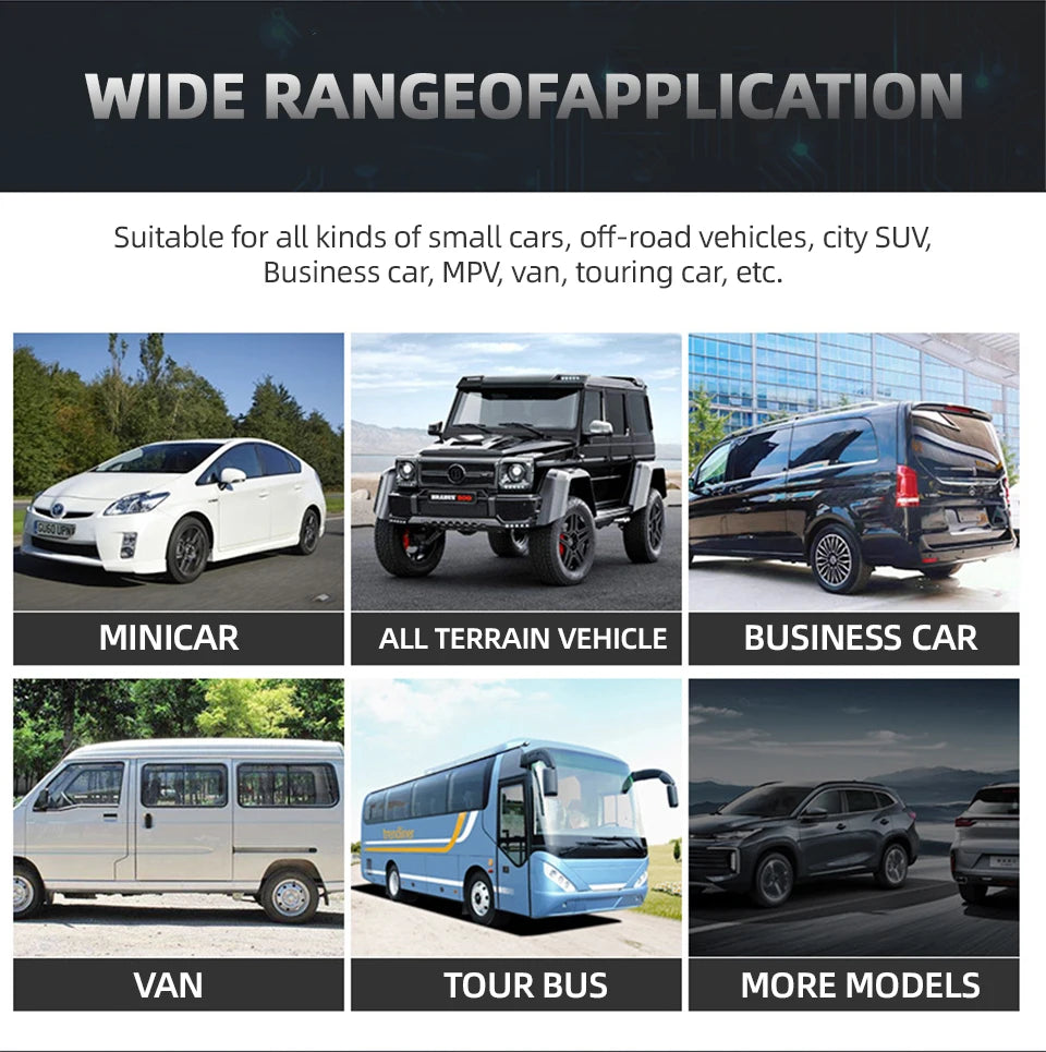 E-ACE 4 Sensors TPMS Removable Battery Wireless Intelligent Sensing Tire Pressure Monitor System Safety Alarm LCD Display