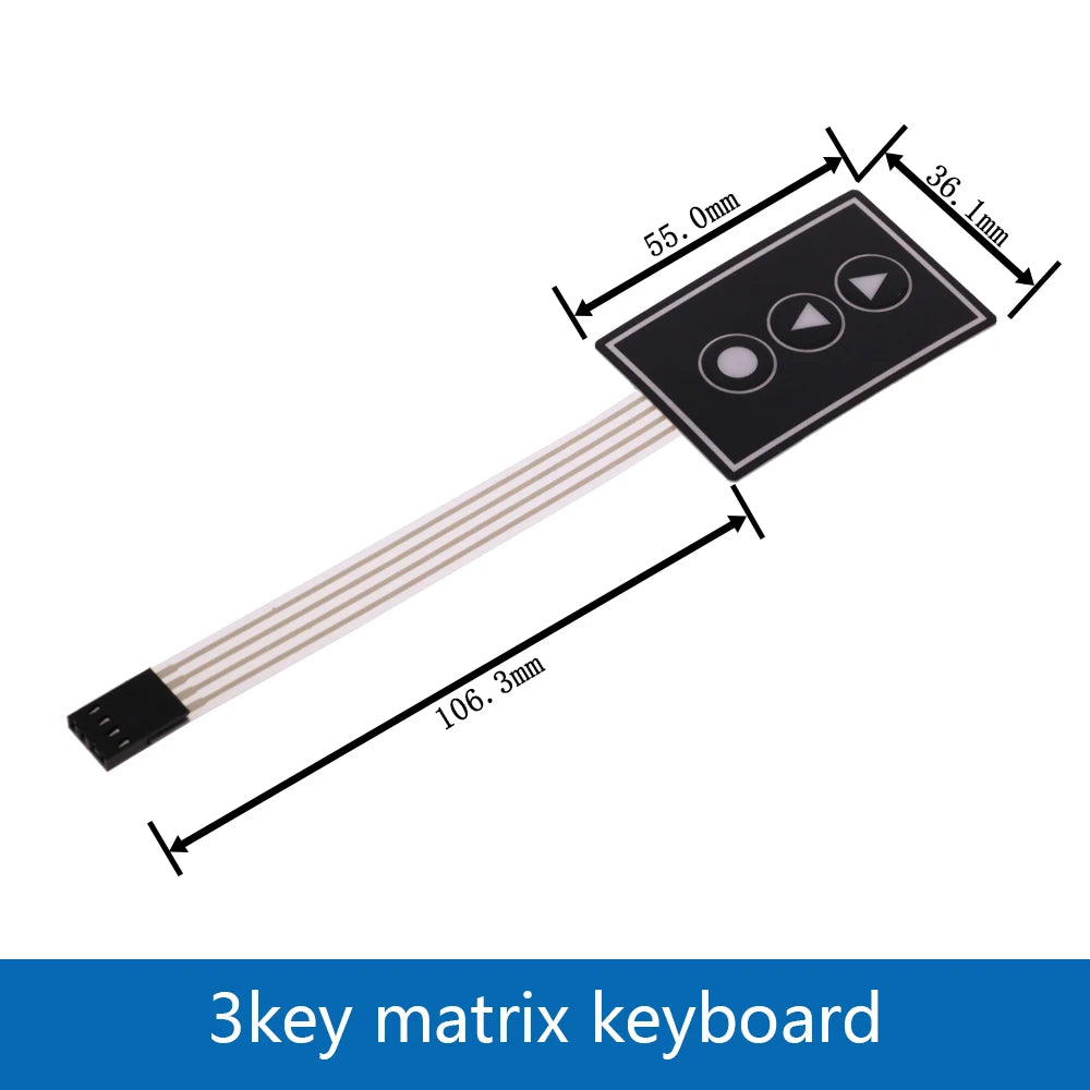 1 2 3 4 5 6 7 8 Key Button Membrane Switch Matrix Array Keyboard Keypad Control Panel Pad DIY Kit For Arduino Smart Car