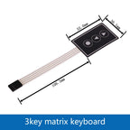 1 2 3 4 5 6 7 8 Key Button Membrane Switch Matrix Array Keyboard Keypad Control Panel Pad DIY Kit For Arduino Smart Car