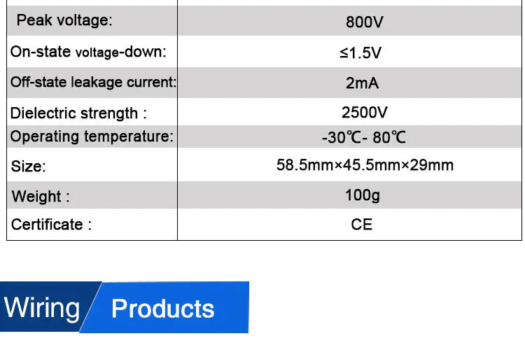 LCTC SSR Solid State Relay 10A 25A 40A 60A 80A 100A 120A 200A 240A Single Phase Control Relay DC TO AC DC TO DC AC TO AC 3-32VDC
