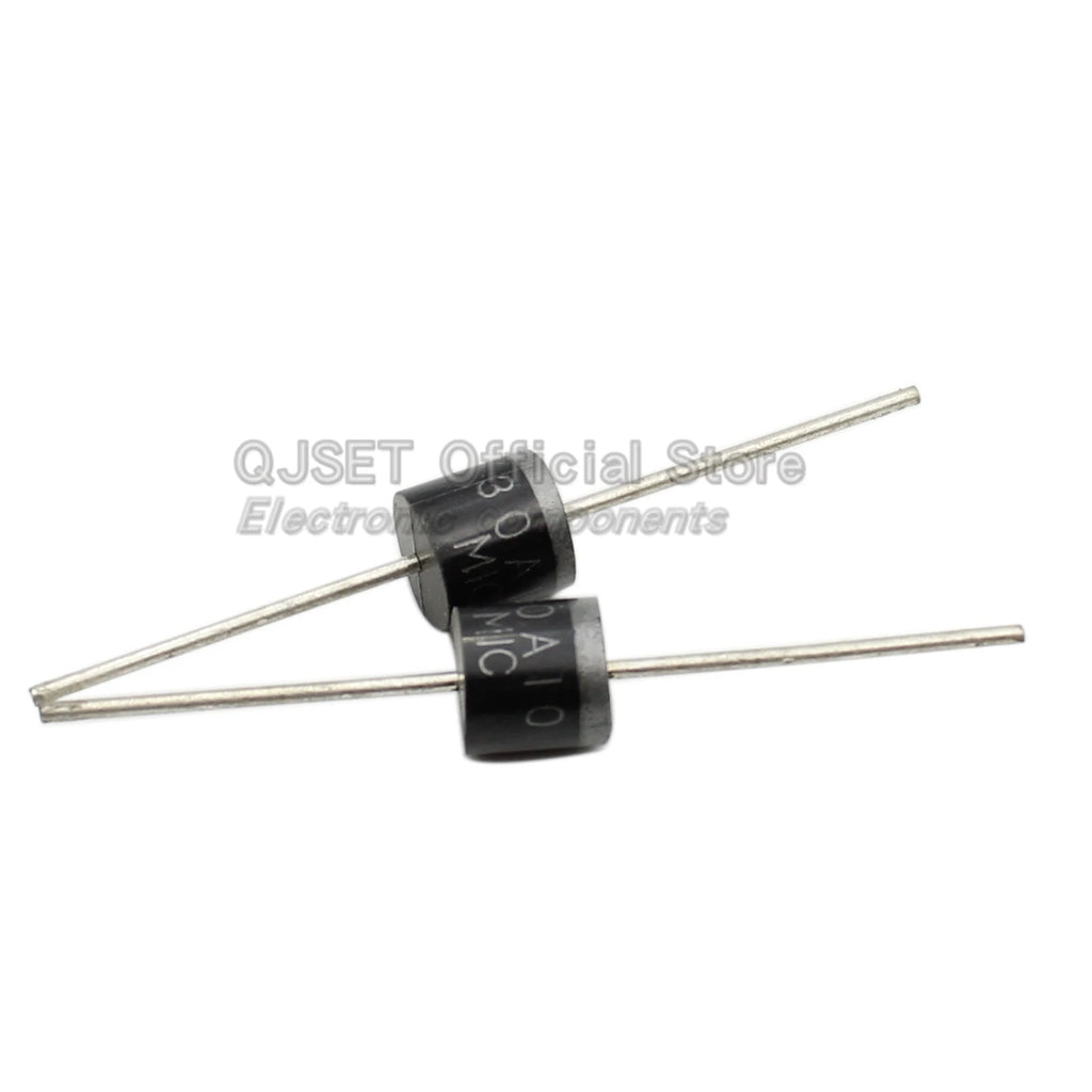 20pcs 6A10 10A10 20A10 30A10 DIP Rectifier Diodes 6A 10A 20A 30A 1000V R-6 High Voltage High Current Backflow Prevention Diode6A