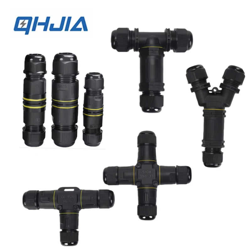 Heavy Duty Quick Connect Terminal Block T-type, IP68 Waterproof 2/3/4/5Pin for Secure & Fast Damp-Proof Wiring Connector