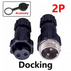 5/20Sets Aviation Connector GX16 M16 QL16, Waterproof Male/Female Plug & Socket with 2/3/4/5/6/7/8/9/10 Pins for Sensor Joint