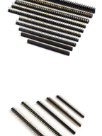 1/5pcs Round Hole Pin Header 1.27/2.0/2.54MM Pitch Row Female/Male Single Row 1x40P / 2x40P Double Row Pin Round Pin Gold Plated