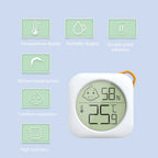 Mini Indoor Thermometer LCD Digital Temperature Meter Humidity Meter Sensor Weather Station -20~60℃ Desktop Digital Gauge