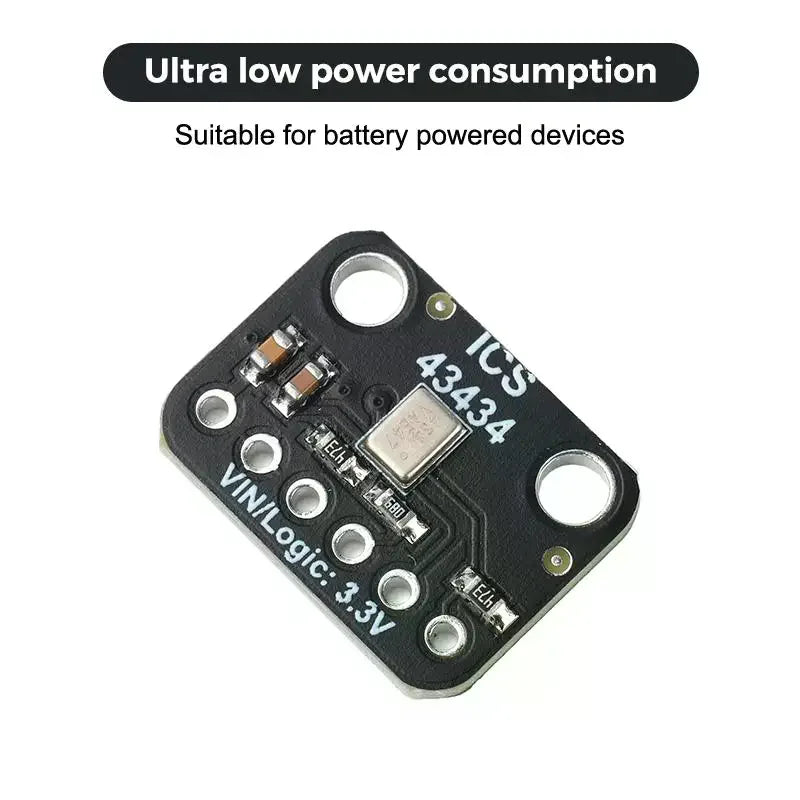 ICS-43434 I2S MEMS Microphone Module Breakout Low-Pass: Mini Filter Smart Voice Recording RC Drones