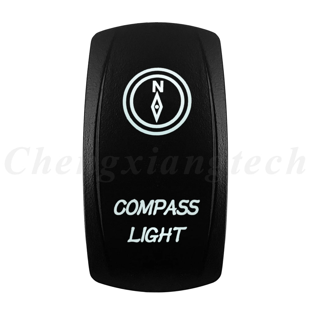 Marine 12V 24V White Led On Off Rocker Switch 5Pin SPST Momentary Switch DPDT ON OFF ON 3-Way for Car Boat Carling 4X4 Narva