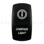 Marine 12V 24V White Led On Off Rocker Switch 5Pin SPST Momentary Switch DPDT ON OFF ON 3-Way for Car Boat Carling 4X4 Narva