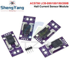 50/100/150/200A Hall Current Sensor Module Linear Analog AC DC 3.3V-5V ACS758LCB-050B 100B 150B 200B -PFF-T RC Model Connector