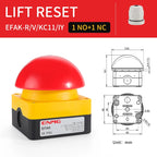 IP65 Waterproof ENMG Emergency Stop Button Switch Mushroom Head Self-Locking/Resetting 1NO Foot/Hand Control for Industrial Safe