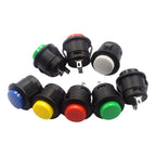 6PCS R13-507 Self Resetting Power Button Card Buckle Switch 16mm round Multiple Panel Mounting without Lock for Electronics