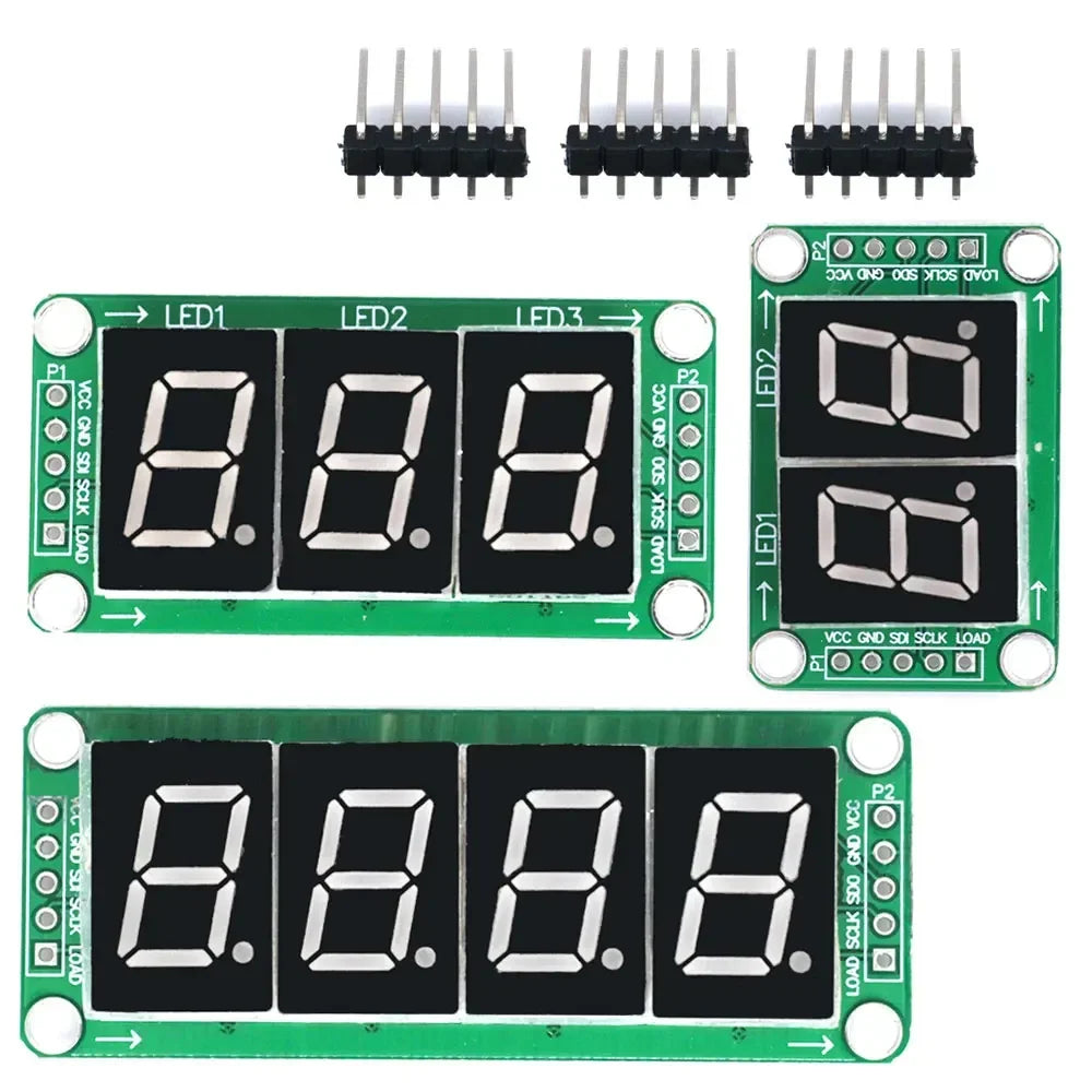 74HC595 Static Drive LED Display Module - 2/3/4-Digit 7-Segment Digital Tube with 74HC595 Shift Register (100% Genuine IC)Module