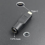 PD USB Adapter C Type C Male To 4.0*1.7 5.5*2.1 5.5*2.5 7.4*5.0 7.9*5.5mm Female Plug Converter DC Power Jack Connector