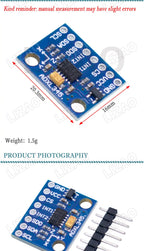 LIZAO GY-291 ADXL345 Tilt Angle Accelerometer Module IIC/SPI Communication For Arduino DIY