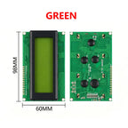 LCD2004+I2C LCD2004 20x4 2004A Blue Green Screen Character LCD IIC Serial Interface Adapter Module  LCD2004