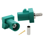 1pc  Fakra Male Plug A/B/C/D/E/F/G/H/I/K/Z RF Coaxial Connectors Soldering Wire for RG316 /RG174 Pigtail Cable Wholesale