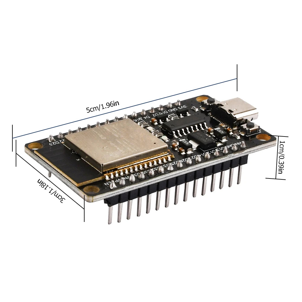 ESP32 Development Board CH340C/CP2102 Dual Core WiFi Bluetooth Module ESP-32 Chip Support LWIP Protocol Freertos for IoT