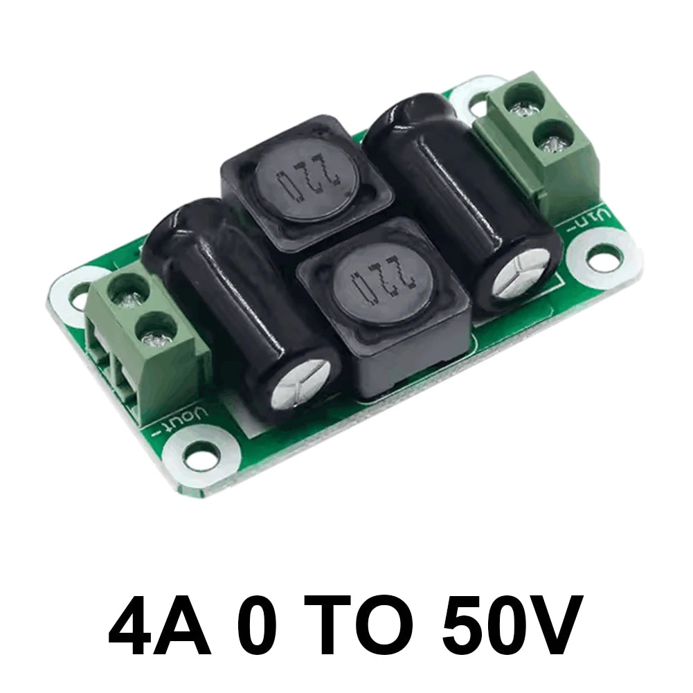 DC Power Filter Board 0-25V/0-50V 2A/3A/4A DC Power Supply Filter Board EMI Suppression Module