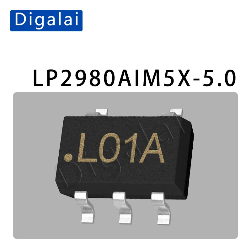 100%New origina 5PCS LP2981AIM5X-5.0 LP2980 LP2985 LP2992 3.3 3.0 2.5 SOT23 LDO linear regulator chip