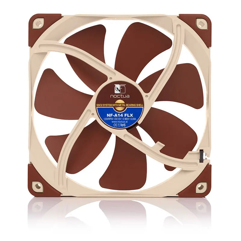 Noctua NF-A14 PWM SSO2 Magnetic Stable Bearing 14cm Fan Adopt AAO Frame Aerodynamic Design Integrated Shock Pad Chassis Fan