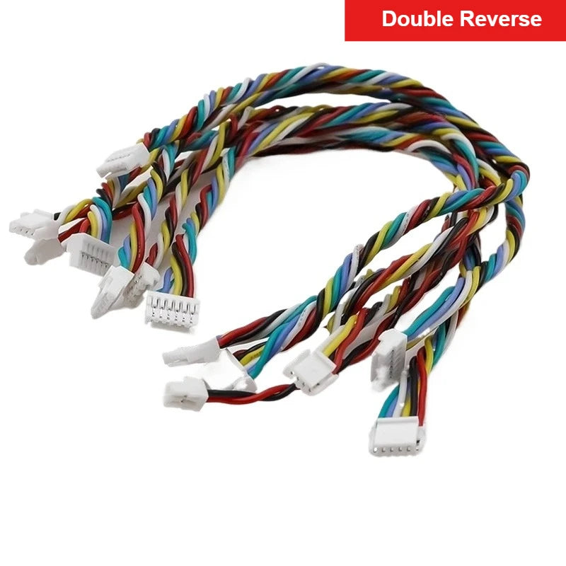 5Pcs GH1.25 2P/3P/4P/5P/6P-10 Pin GH 1.25 Single/Same/Reverse Connector with 15CM Soft Silicone Cables