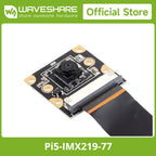 Waveshare IMX219 Camera Module For Raspberry Pi 5, 8MP, MIPI-CSI Interface, Options For 79.3° / 120° FOV,  IMX219 Sensor