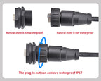 OEM/ODM RJ45 IP67/68 Waterproof Ethernet Aviation Round Connector Threaded Female PCB POE Network Cable socket
