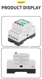 LCD Digital Three-Phase Power Supply Motor Overvoltage And Undervoltage Elevator Phase Sequence Protection Relay