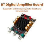 DC 18-50V 3002T PRO Bluetooth Amplifier Board Qualcomm QCC3034 2.0 Channel APTX Lossless 300W+300W TPA3255