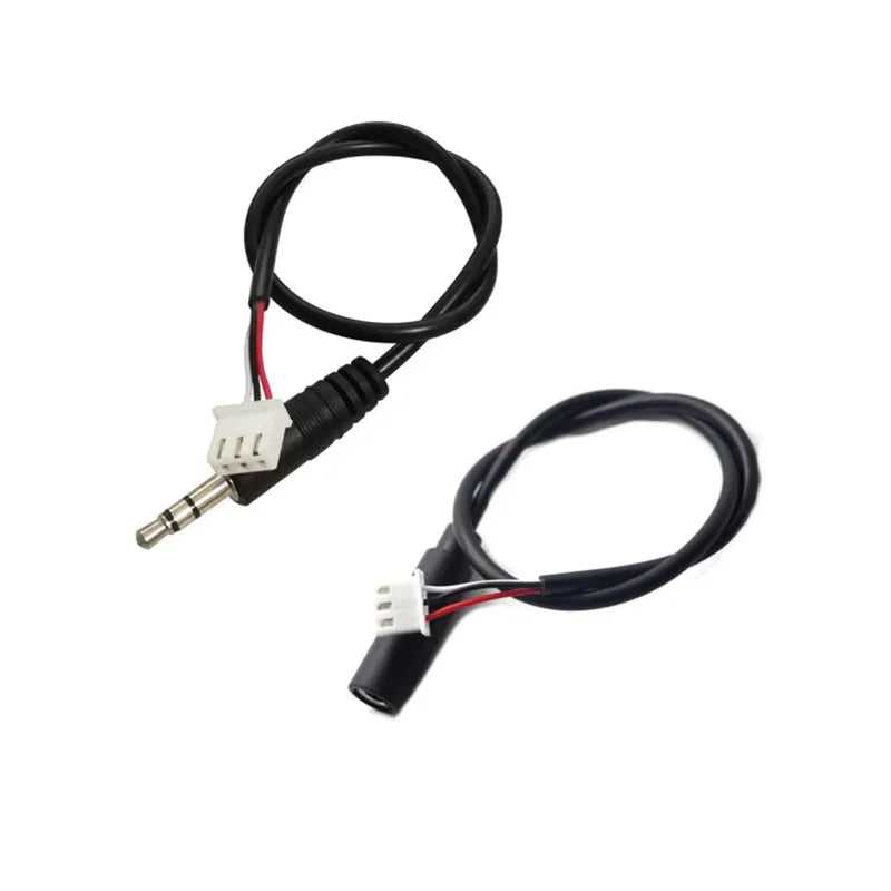 1pc 30cm 3.5mm AUX Audio Jack Cable to XH2.54 3Pin Terminal Male Female 3 Core Stereo Audio Extension Cable for Amplifier