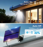 280/234/106 LED Solar Wall Lights Outdoor Motion Sensor Solar Flood Street Lamp with Adjustable Lighting Head For Street Gardens