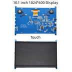 10.1Inch Raspberry Pi 4/3/2/B/B+/A+ Monitor 1024x600 IPS 5-Points Capacitive Touchscreen Drive Free HDMI Display For Win 7/8/10