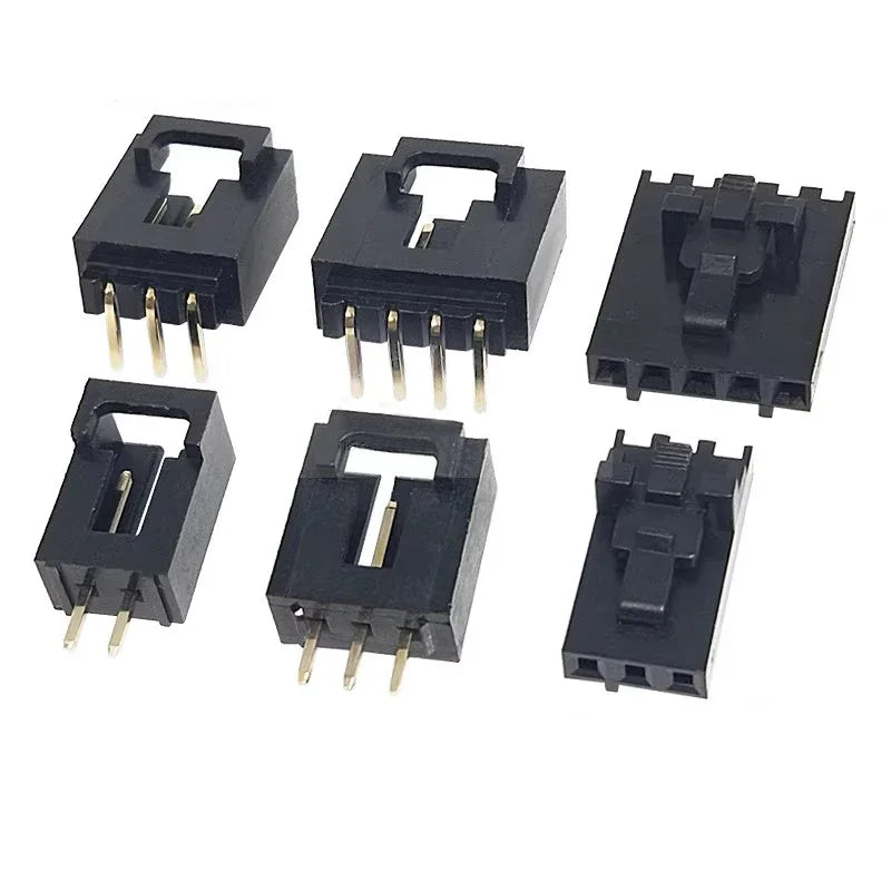 100pcs MX2.54mm dupont Housing wt Latch Right Angle Straight Wafer Single Row Pin Header Terminal 2543 TJC8 2P 3P 4P 5P 6P 12P