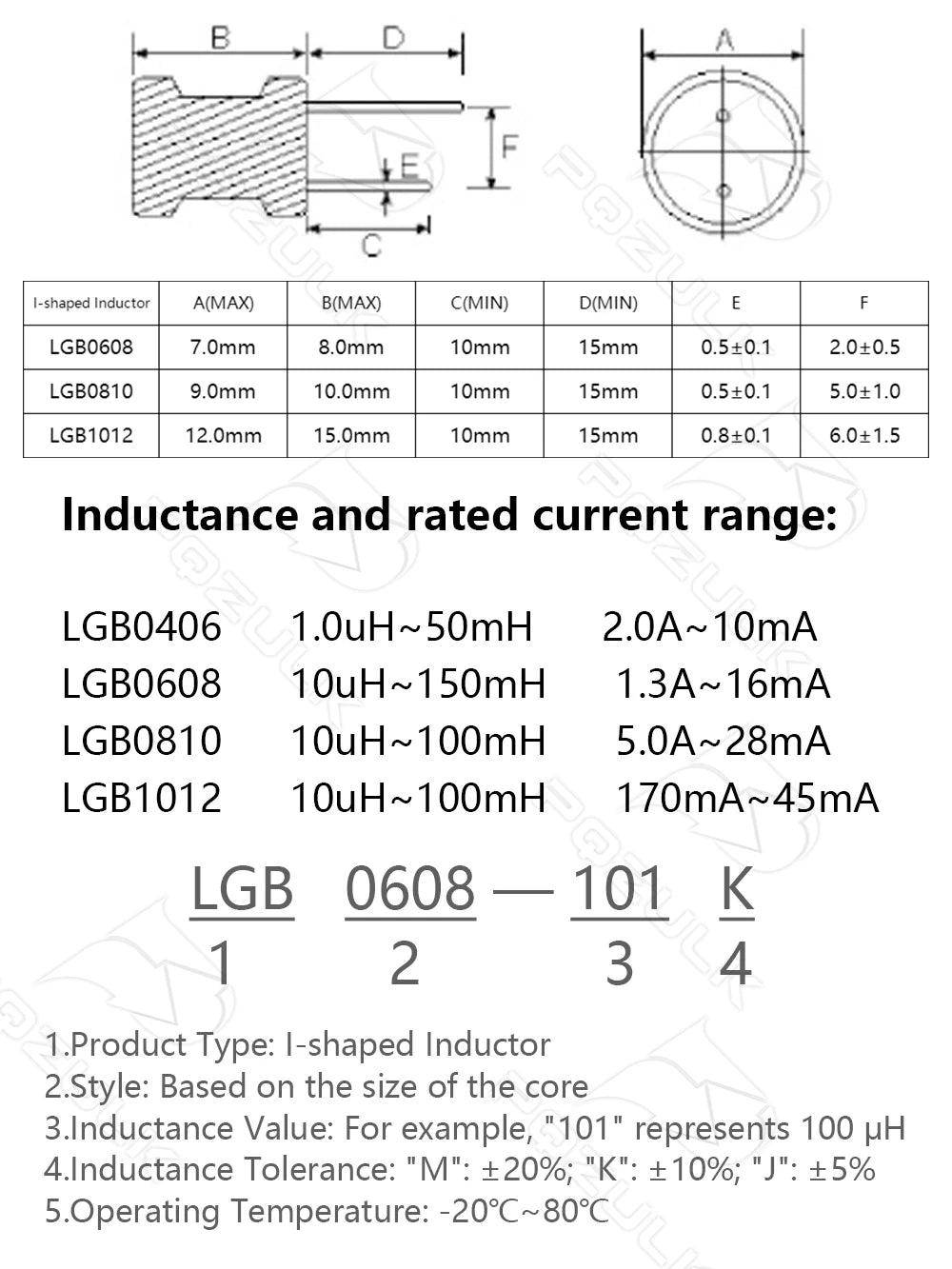 10PCS 6*8 8*10 9*12mm DIP inductor 2.2/3.3/4.7/10/15/22/33/47/68/100/150/220/330/470/680uH 1/1.5/2.2/3.3/4.7/10/20/30/100mH