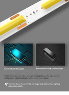 FCOB LED Strip Light 336 480 528 LED High Density Flexible FOB COB Led Light RA90 Warm Nature Cool White Linear Dimmable 12V 24V