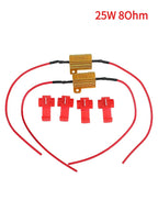 2 Sets 25W 50W Car LED Canbus Decoder  6ohm 8ohm 50 Ohm Load Resistors for Automobile Turn Signal Lamp Wirewound Resistor