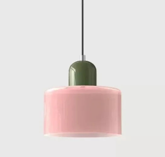 Vintage Stained Glass Chandelier Small Bedside Dining Room Light E27 Pink Orange Green White Home Decorative Lighting Fixture