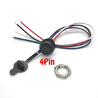 USB-C 2P High Current Charging Socket with PH2.54 Nut Snap Lock Plate USB TYPE-C Female Type C Waterproof Female Connector JacK
